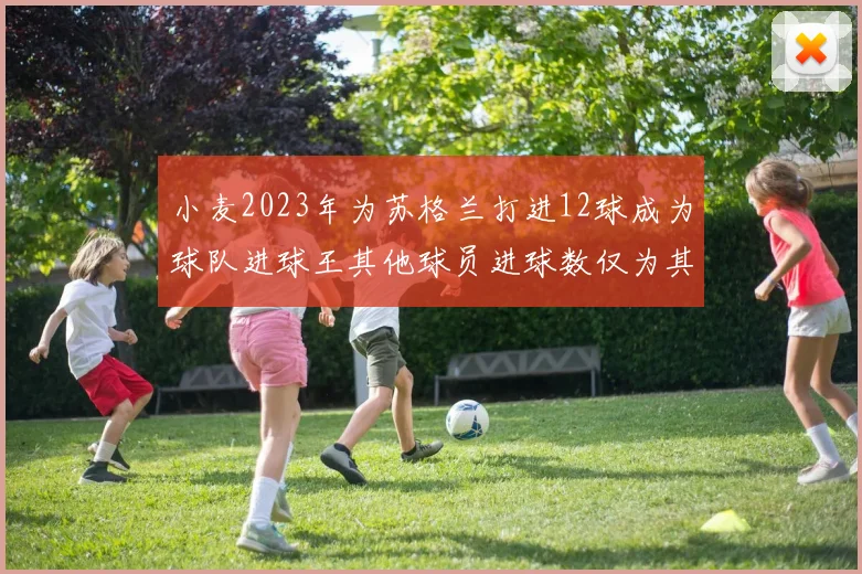 小麦2023年为苏格兰打进12球成为球队进球王其他球员进球数仅为其一半